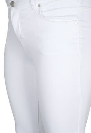 ZizziSchmale Passform Emily Jeans mit normaler Taille, White, Packshot image number 2