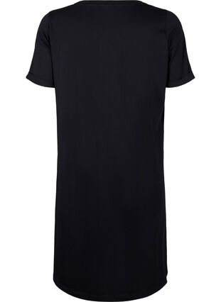 Zizzi T-Shirt-Kleid aus Baumwolle, Black, Packshot image number 1