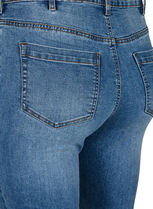 Zizzi Amy Jeans mit hoher Taille und extra schlanker Passform, Blue denim, Packshot image number 3
