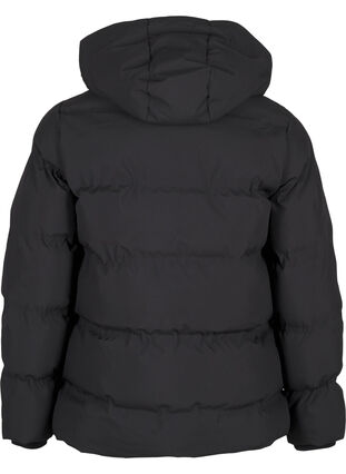 ZizziKurze Steppjacke mit Kapuze, Black, Packshot image number 1