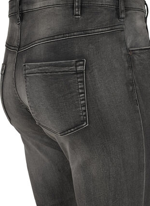 ZizziSchmale Passform Emily Jeans mit normaler Taille, Dark Grey Denim, Packshot image number 3