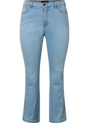 ZizziEllen Bootcut-Jeans mit hoher Taille., Ex Lgt Blue, Packshot image number 0