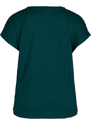 Zizzi Einfarbiges Trainings-T-Shirt, Deep Teal, Packshot image number 1