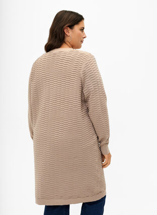 ZizziStrickjacke aus Baumwoll-Viskose-Mix, Simply Taupe, Model image number 1