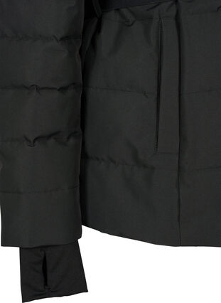 ZizziSki-Jacke mit Kapuze und Gürtel, Black, Packshot image number 5