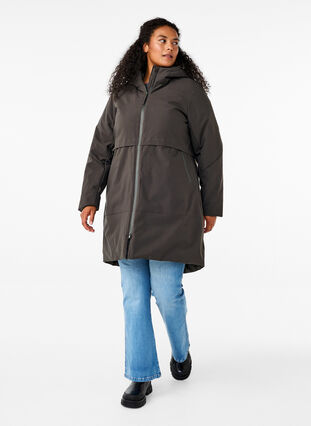 ZizziWinterjacke mit verstellbarer Taille, Raven, Model image number 2