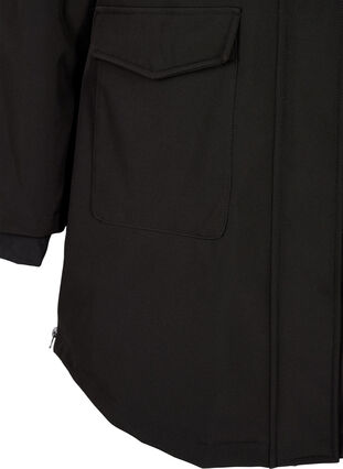 ZizziWasserabweisende Softshell-Jacke mit Steppfutter, Black, Packshot image number 3