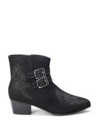 Extra-Weite - Stiefelette mit Nieten und Schnallen