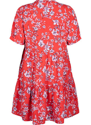 Zizzi FLASH – A-Linien-Kleid mit Print, Poinsettia Flower, Packshot image number 1