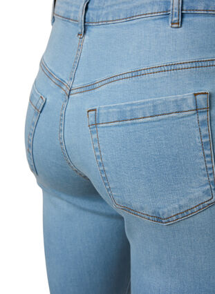 ZizziEllen Bootcut-Jeans mit hoher Taille., Ex Lgt Blue, Packshot image number 3