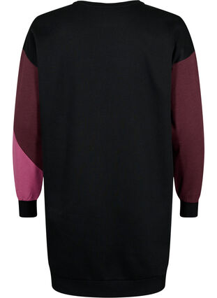 ZizziLanger Pullover mit Farbblock-Muster, Fudge Color B. , Packshot image number 1