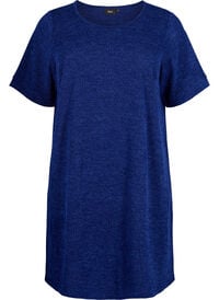 T-Shirt-Kleid mit Taschen und kurzen Ärmeln