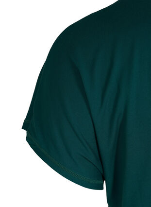 Zizzi Einfarbiges Trainings-T-Shirt, Deep Teal, Packshot image number 3