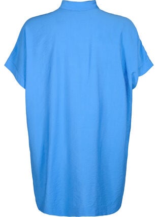 Langes Hemd aus Viskose mit kurzen Ärmeln, Marina, Packshot image number 1