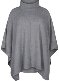 Poncho mit hohem Kragen