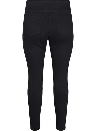 ZizziDehnbare Jeggings mit hoher Taille, Black, Packshot image number 1