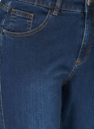 ZizziEllen Bootcut-Jeans mit hoher Taille., Dark Blue, Packshot image number 2