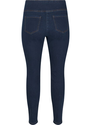 ZizziDehnbare Jeggings mit hoher Taille, Dark Blue, Packshot image number 1