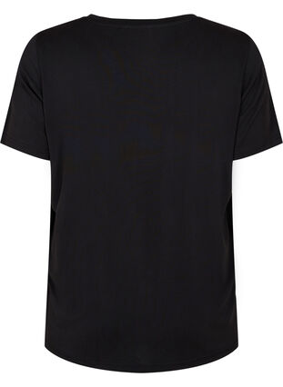 ZizziT-Shirt aus TENCEL™ Modal mit Rundhalsausschnitt, Black, Packshot image number 1