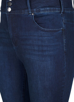 ZizziSuper schlanke Bea Jeans mit extra hoher Taille, Dark Blue, Packshot image number 2