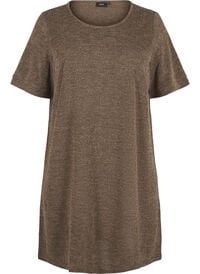 T-Shirt-Kleid mit Taschen und kurzen Ärmeln