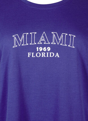 ZizziFLASH - T-Shirt mit Motiv, Royal Blue Miami, Packshot image number 2