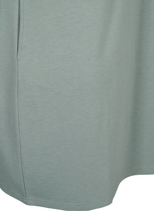 Zizzi Sweatshirtkleid mit kurzen Ärmeln aus Modal-Mix, Chinois Green, Packshot image number 3