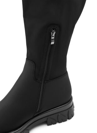 ZizziExtra-Weite - Hoher Stiefel mit Stretchanteil, Black, Packshot image number 4