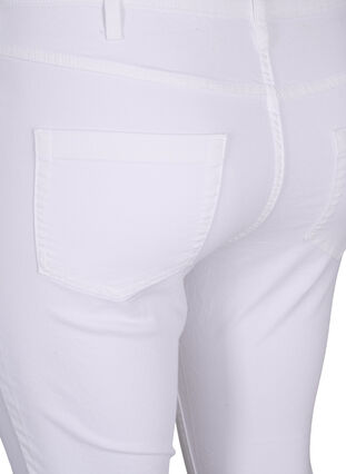 Zizzi Hochtaillierte Super Slim Amy Jeans, White, Packshot image number 3