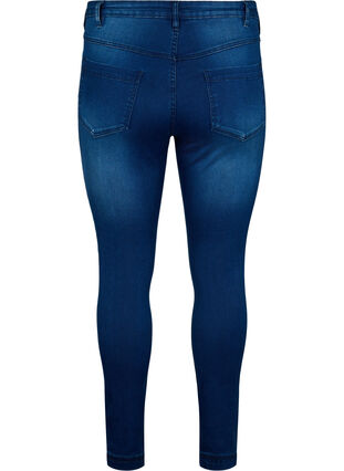 ZizziSuper Slim Amy Jeans mit hoher Taille, Blue Denim, Packshot image number 1