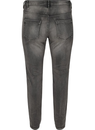 ZizziSchmale Passform Emily Jeans mit normaler Taille, Dark Grey Denim, Packshot image number 1