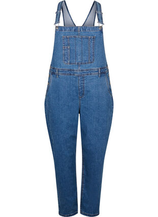 Zizzi Jeans-Latzhosen, Blue Denim, Packshot image number 0