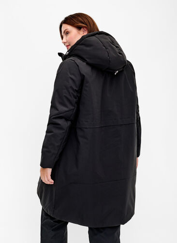 ZizziWinterjacke mit verstellbarer Taille, Black, Model image number 1