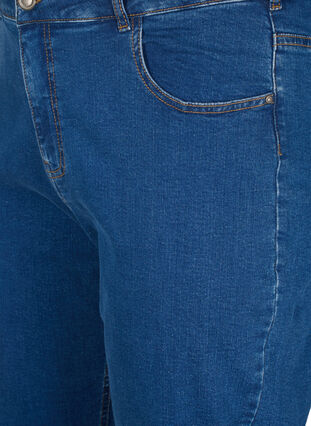 ZizziGeschnittene Vera Jeans mit geradem Schnitt, Blue Denim, Packshot image number 2