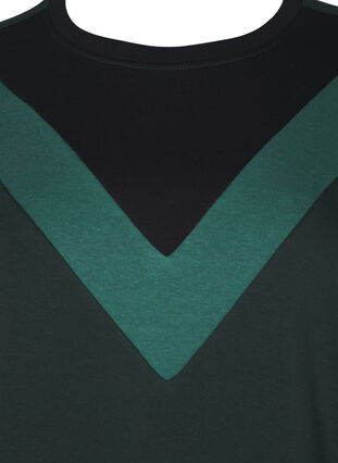 ZizziLanges Sweatshirt mit Farbblock, Scarab Color Block, Packshot image number 2