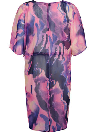 ZizziStrand-Kimono mit Druck, Purple Swirl, Packshot image number 1