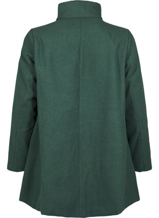 ZizziKurzer A-linienförmiger Trenchcoat, Trekking Green Mel., Packshot image number 1