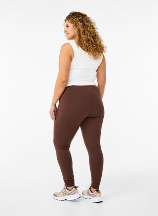 ZizziGefütterte Baumwollleggings., Chocolate Martini, Model image number 1