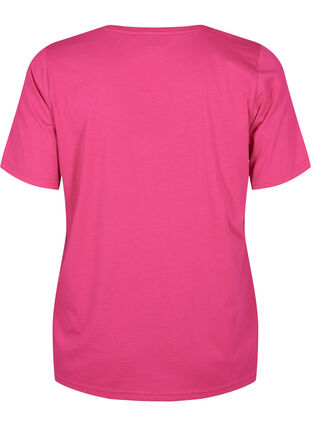 Zizzi FLASH - T-Shirt mit V-Ausschnitt, Raspberry Rose, Packshot image number 1