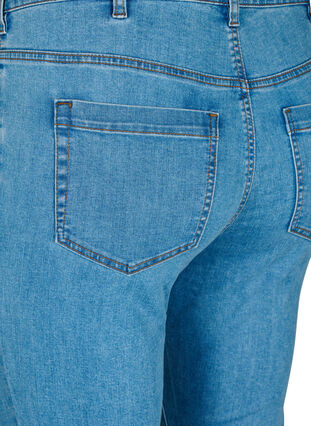 Zizzi Amy Jeans mit hoher Taille und extra schlanker Passform, Light Blue, Packshot image number 3