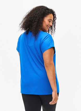 ZizziKurzarm Trainingsshirt, Princess Blue, Model image number 1