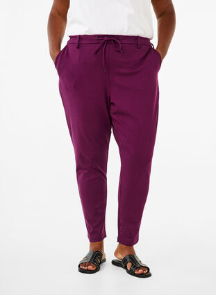 ZizziCropped Maddison Hose, Potent Purple, Model image number 2