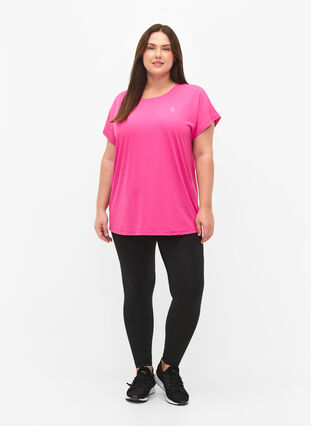 ZizziKurzarm Trainingsshirt, Raspberry Rose, Model image number 2