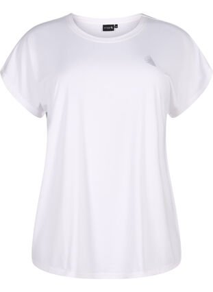 ZizziKurzarm Trainingsshirt, Bright White, Packshot image number 0