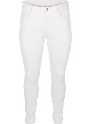 ZizziSuper Slim Amy Jeans mit hoher Taille, White, Packshot image number 0