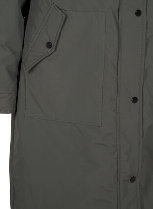 ZizziParka mit Kapuze und verstellbarer Taille, Black Olive, Packshot image number 3