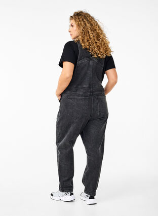 ZizziJeans-Overall, Dark Grey Denim, Model image number 1