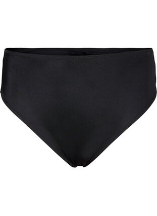 Zizzi Einfarbiges Bikini-Unterteil mit normaler Taille, Black, Packshot image number 0