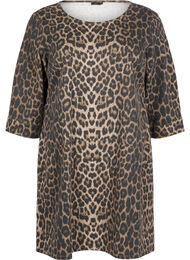 Jeanskleid mit Leoparden-Print, Leo AOP, Packshot