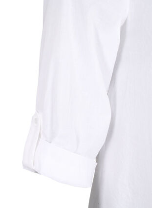 Zizzi FLASH - Shirt mit Häkeldetail, Bright White, Packshot image number 3